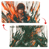 Magic: The Gathering®—FINAL FANTASY™ Clive, Ifrit’s Dominant / Ifrit, Warden of Inferno Double - Sided Playmat - E - 38759 - Ultra PRO International - Ultra PRO International
