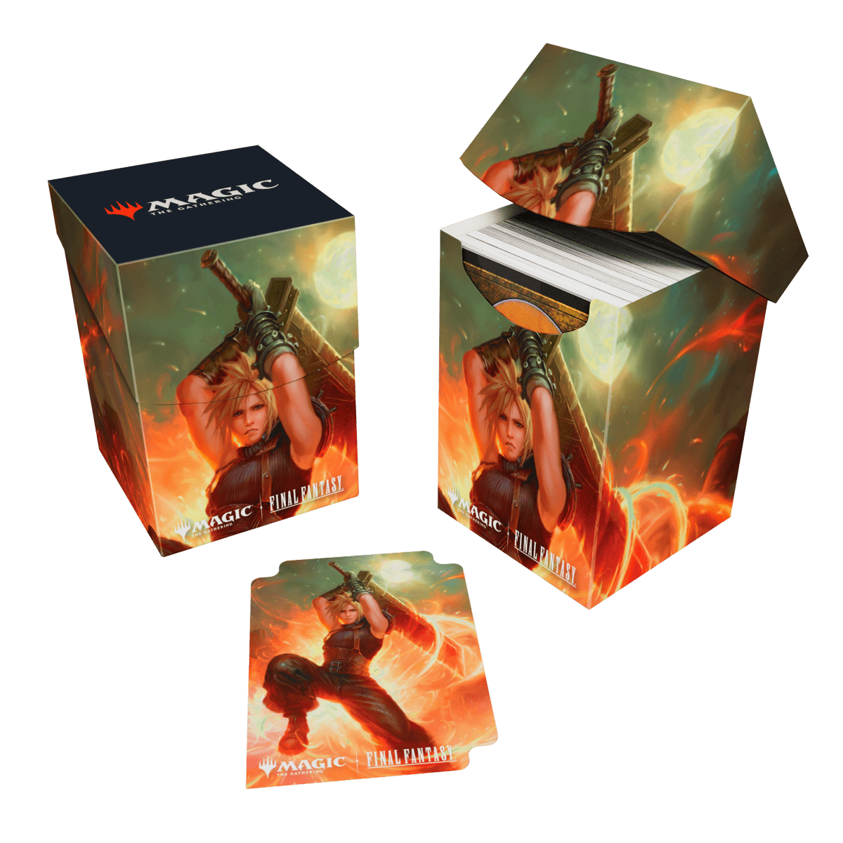 Magic: The Gathering®—FINAL FANTASY™ Cloud, Ex - SOLDIER (Commander) 100+ Deck Box - E - 38714 - Ultra PRO International - Ultra PRO International