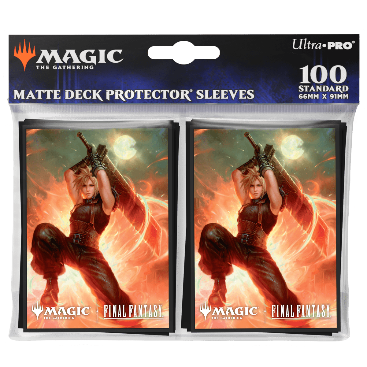 Magic: The Gathering®—FINAL FANTASY™ Cloud, Ex - SOLDIER (Commander) 100ct Deck Protector Sleeves - E - 38701 - Ultra PRO International - Ultra PRO International