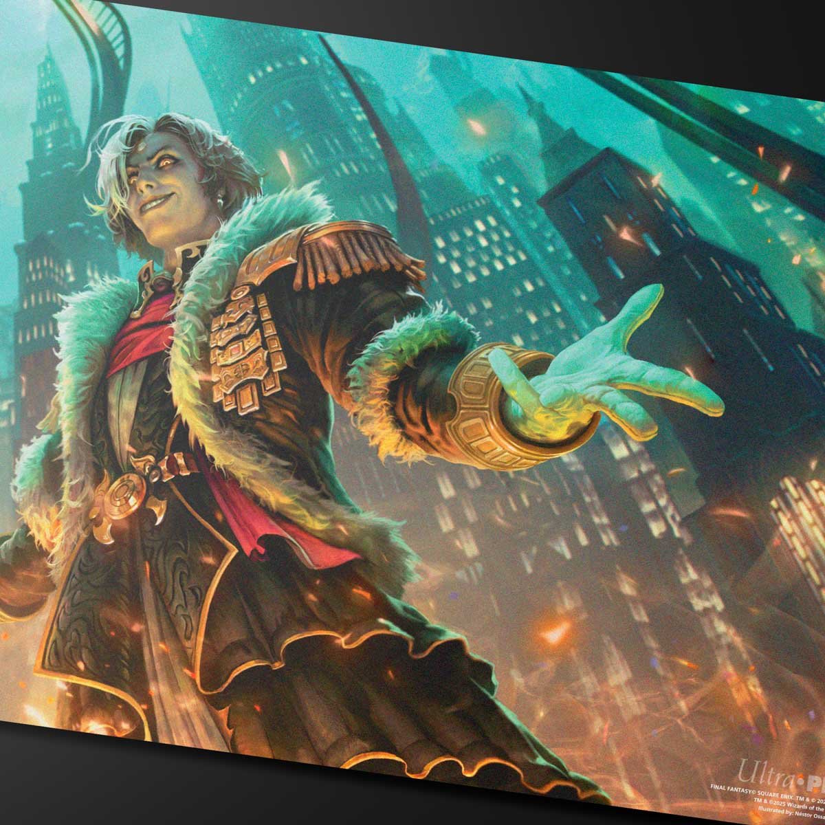 Magic: The Gathering®—FINAL FANTASY™ Emet - Selch, Unsundered / Hades, Sorcerer of Eld Double - Sided Playmat - E - 38760 - Ultra PRO International - Ultra PRO International