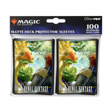 Magic: The Gathering®—FINAL FANTASY™ Gysahl Greens 100ct Deck Protector Sleeves - E - 38712 - Ultra PRO International - Ultra PRO International