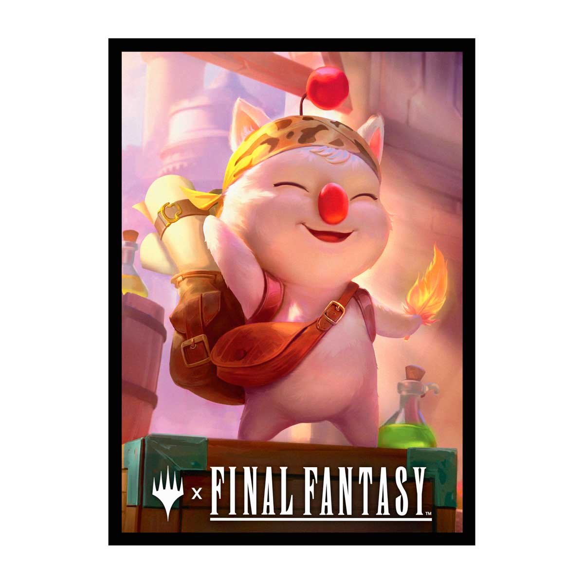 Magic: The Gathering®—FINAL FANTASY™ Stiltzkin, Moogle Merchant 100ct Deck Protector Sleeves - E - 38705 - Ultra PRO International - Ultra PRO International