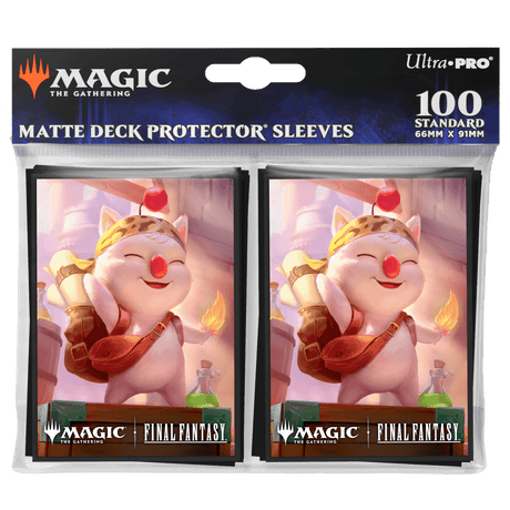 Magic: The Gathering®—FINAL FANTASY™ Stiltzkin, Moogle Merchant 100ct Deck Protector Sleeves - E - 38705 - Ultra PRO International - Ultra PRO International