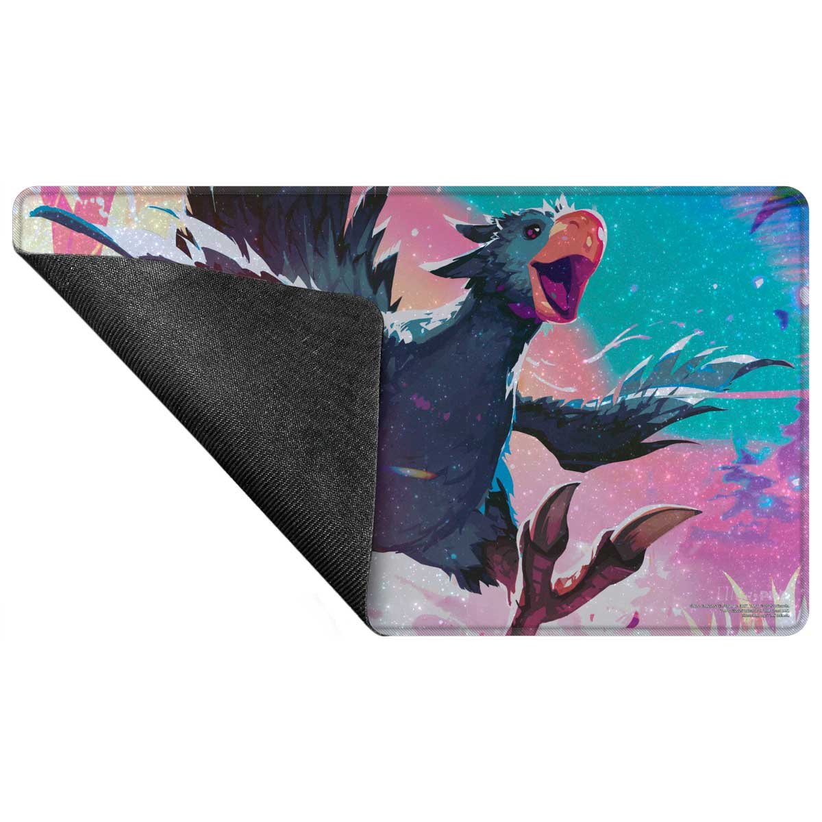 Magic: The Gathering®—FINAL FANTASY™ Traveling Chocobo (Black) Holofoil Playmat - E - 38762 - Ultra PRO International - Ultra PRO International