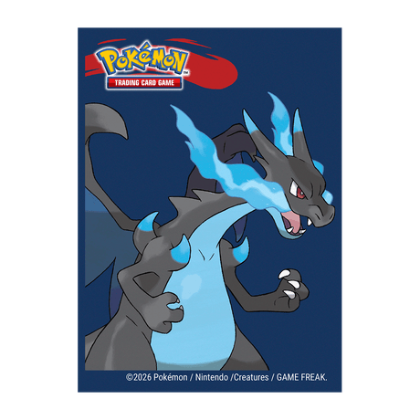 Mega Charizard X 65ct DECK PROTECTOR® Sleeves for the Pokémon Trading Card Game - E-16730 - Ultra PRO- Ultra PRO International