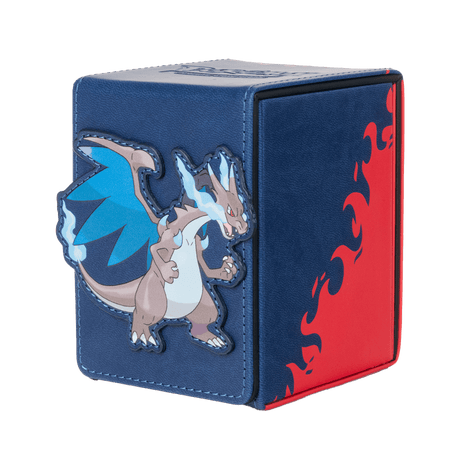 Mega Charizard X ALCOVE® Flip DECK BOX® for the Pokémon Trading Card Game - E-16734 - Ultra PRO- Ultra PRO International