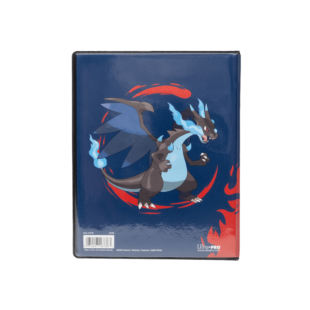 Mega Charizard X and Mega Charizard Y 4-Pocket Portfolio for the Pokémon Trading Card Game - E-16736 - Ultra PRO- Ultra PRO International