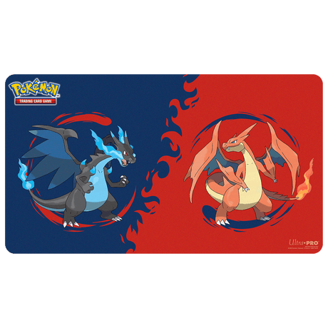 Mega Charizard X and Mega Charizard Y Playmat for the Pokémon Trading Card Game - E-16738 - Ultra PRO- Ultra PRO International