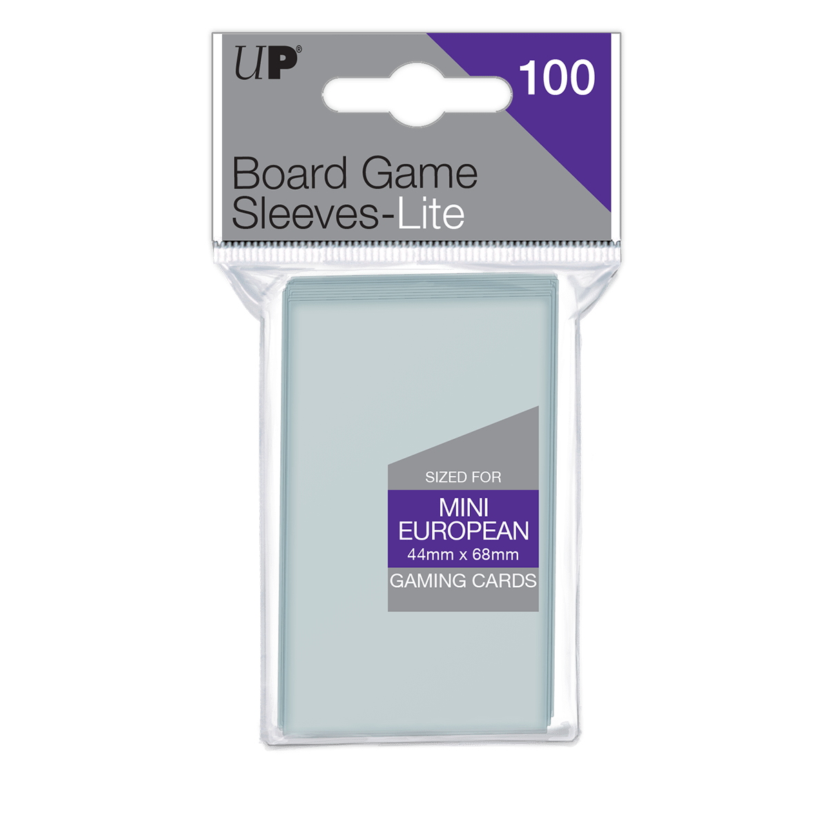 Mini European Lite Board Game Sleeves (100ct) for 44mm x 68mm Cards