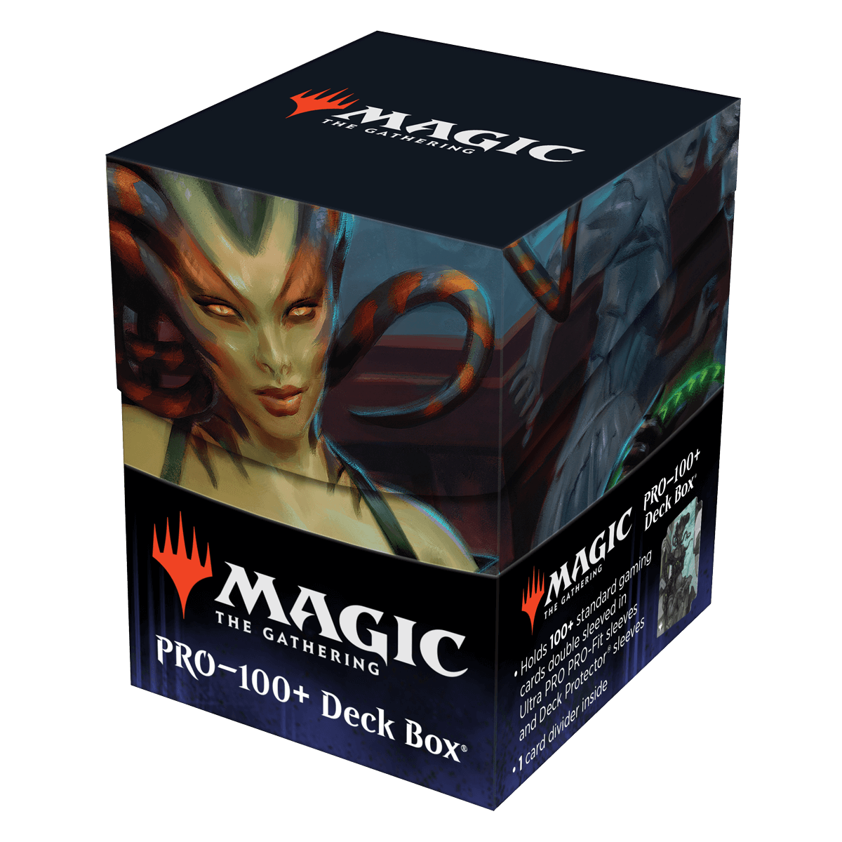 Outlaws of Thunder Junction Vraska, the Silencer Key Art 100+ Deck Box® for Magic: The Gathering