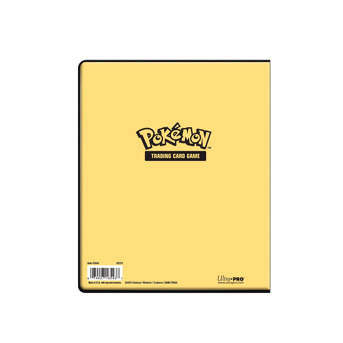 Pikachu 4 - Pocket Portfolio for Pokémon - E - 16543 - Ultra PRO International - Ultra PRO International