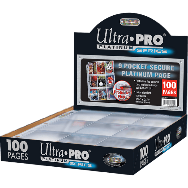 Ultra Pro Binder 100 Ultra PRO Platinum 9-Pocket Card Pages - Sealed Box, Holds 900 Cards, Acid-Free For MTG, Pokmon, Sports Ultra Pro Binder 100 Ultra PRO Platinum 9-Pocket Card Pages - Sealed Box, Holds 900 Cards, Acid-Free For MTG, Pokmon, Sports