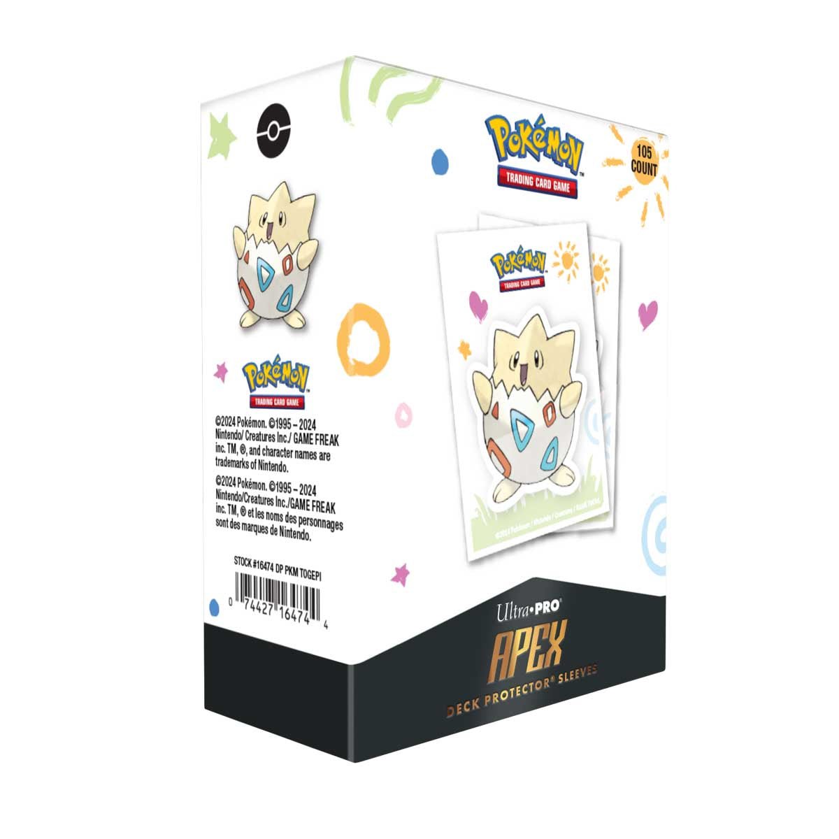 Pokémon Togepi 105ct APEX™ Deck Protector Sleeves - E - 16474 - Ultra PRO International - Ultra PRO International