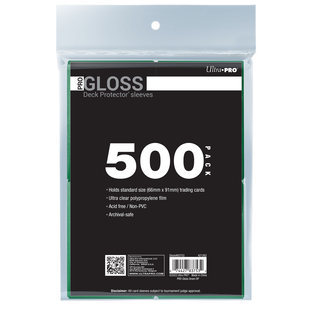 Ultra PRO Gloss Green Deck Protector Sleeves – 50 Pack – For Pokemon MTG Cards