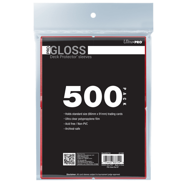 500 ultra pro card sleeves PRO-Gloss Standard Deck Protector Bundle (500ct) Style:Flamingo pkm-rare including sports cards Dark Magician Girl the