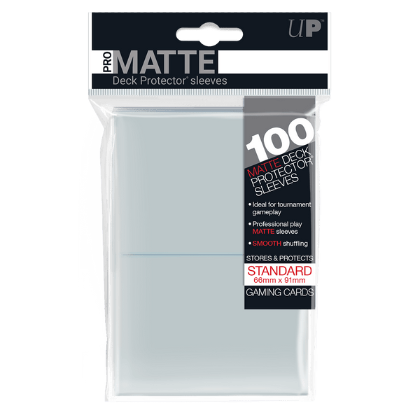 PRO-Matte Standard Deck Protector Sleeves: Clear | Ultra PRO