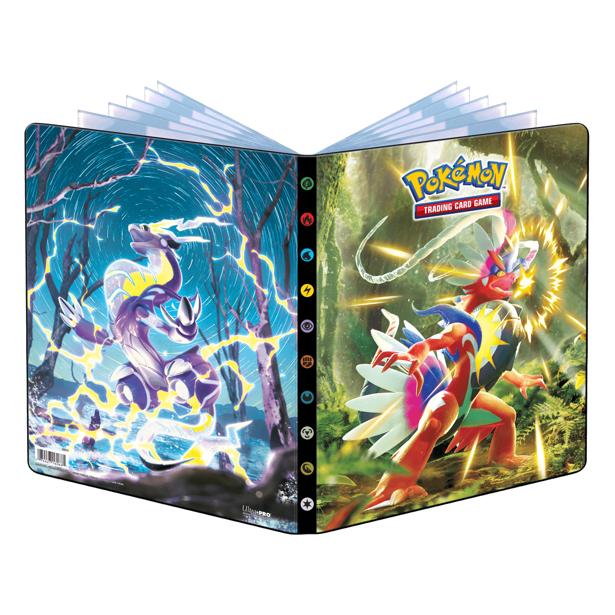Ultra PRO 3-Ring Binder For Pokemon TCG Cards - Koraidon & Miraidon Themed  2-Pocket Folder