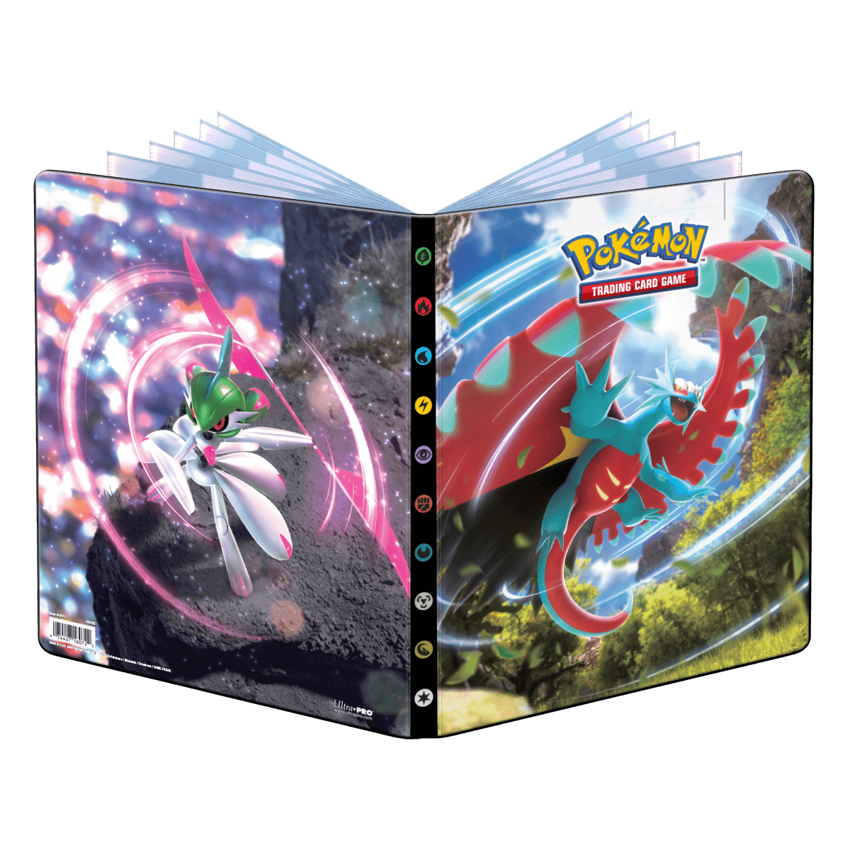 iron valiant booster box Scarlet and Violet Roaring Moon and Iron Valiant 9-Pocket Portfolio for  Pokémon