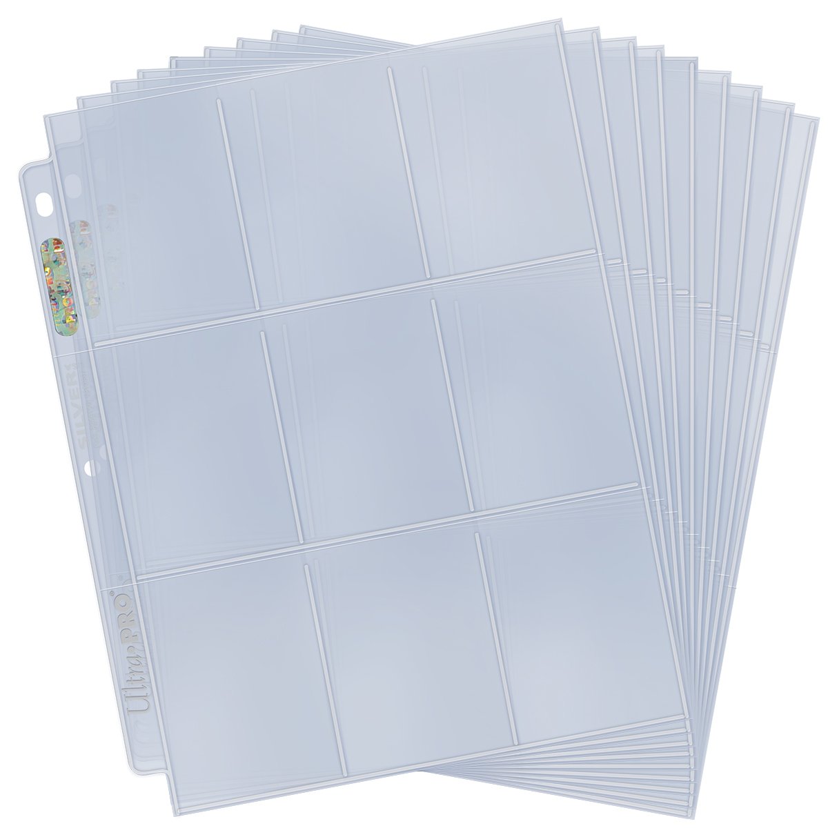 Silver Series 9 - Pocket Refill Pages for Standard Size Cards - E-80796 - Ultra PRO - Ultra PRO International