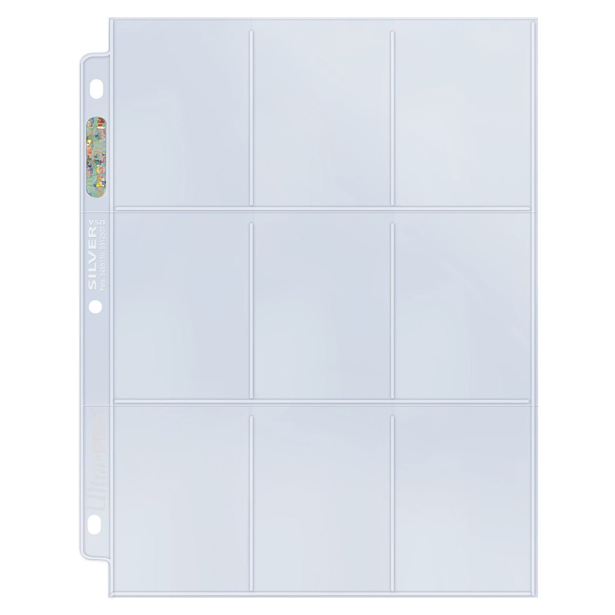 Silver Series 9 - Pocket Refill Pages for Standard Size Cards - E-80796 - Ultra PRO - Ultra PRO International