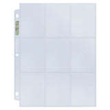 Silver Series 9 - Pocket Refill Pages for Standard Size Cards - E-80796 - Ultra PRO - Ultra PRO International