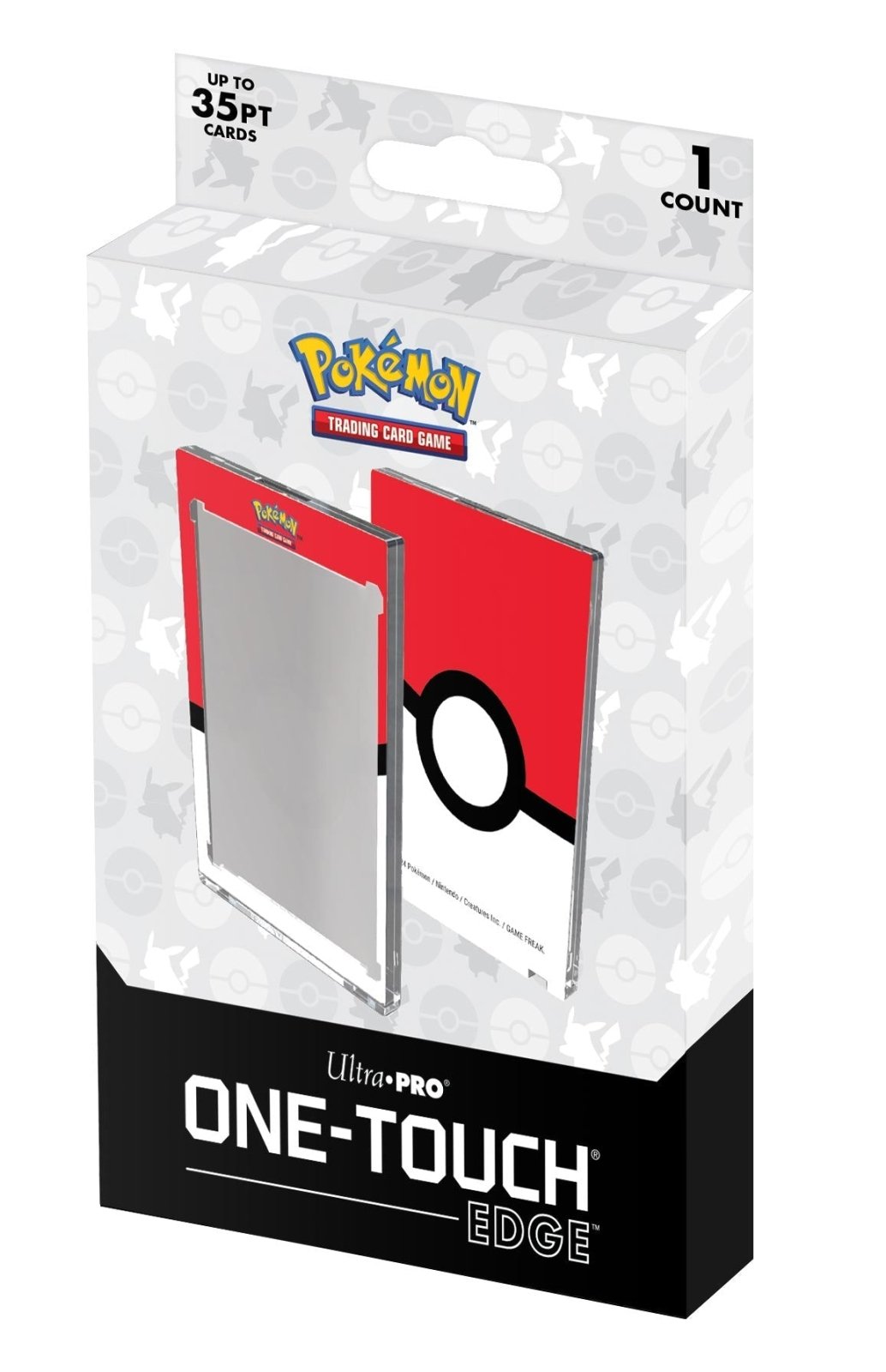 Single 35pt ONE-TOUCH Edge - Pok Ball Printed Magnetic Card Holder for Pokmon | Ultra PRO International Single 35pt ONE-TOUCH Edge - Pok Ball Printed Magnetic Card Holder for Pokmon | Ultra PRO International
