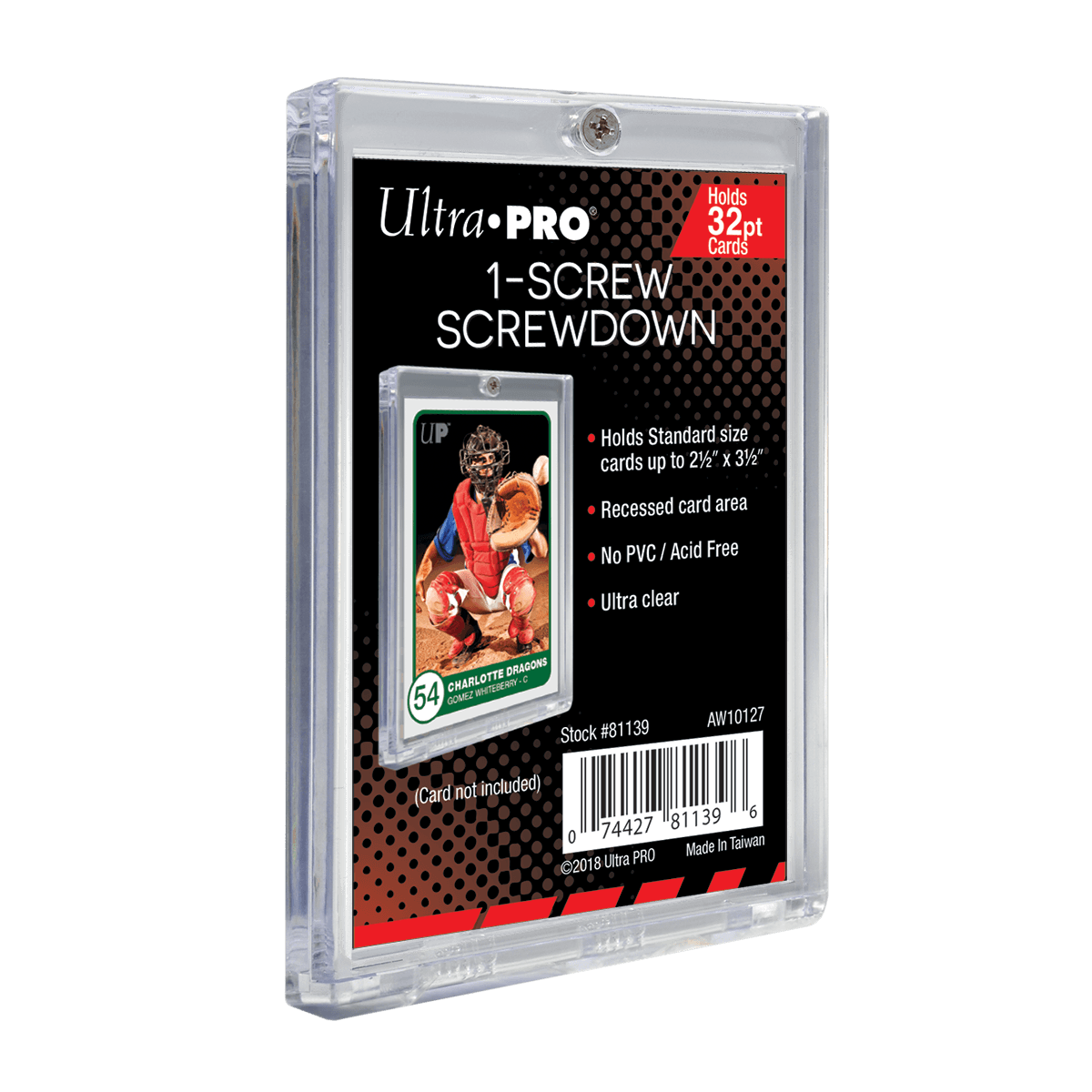 Boîte De Protection Ultra Pro – 1 Vis – Pour Carte Standard 6,3 X 8,9 Cm – Sans Acide Ni PVC