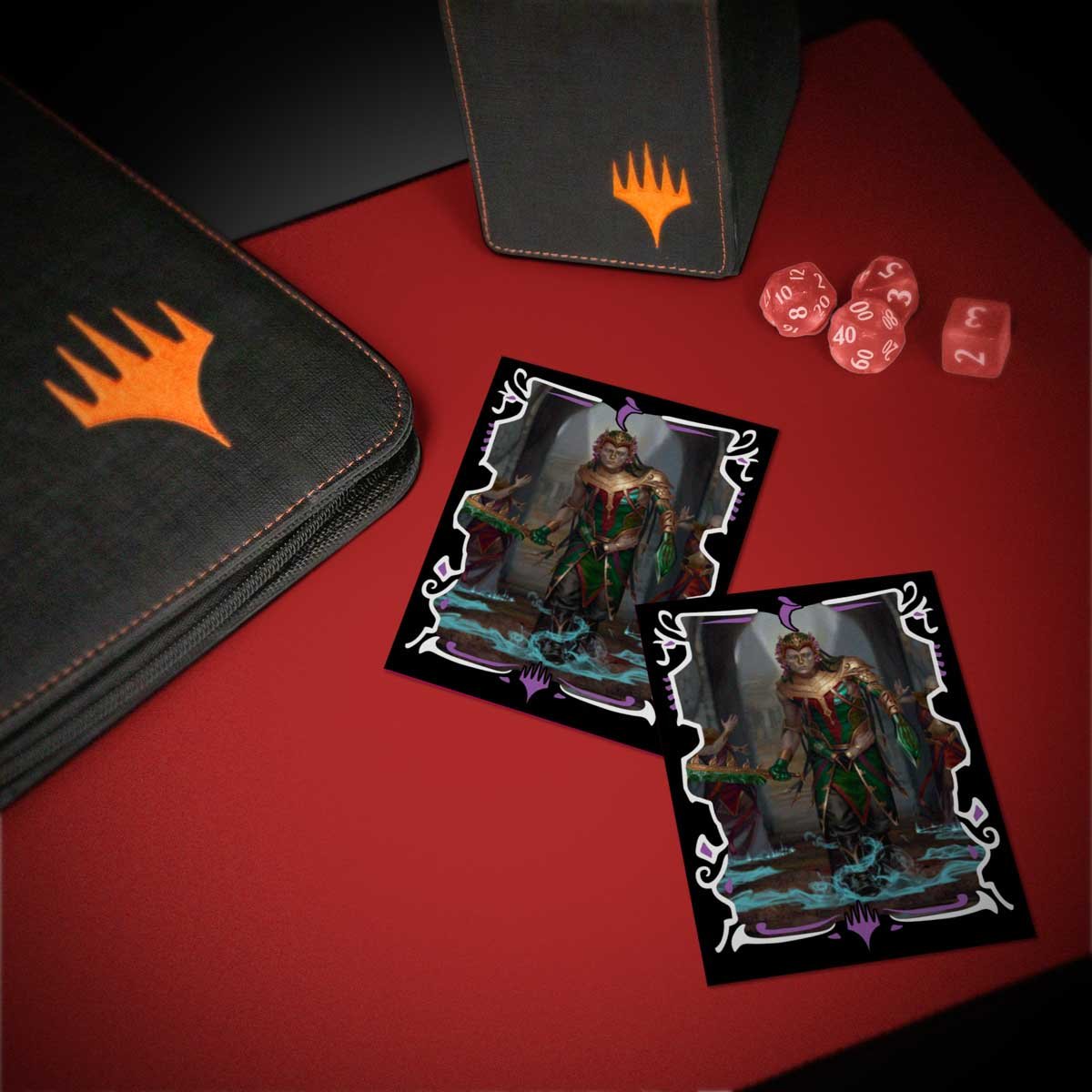 100 Dragon Knight Card Sleeves - Matte TCG Protectors For MTG & Pokemon