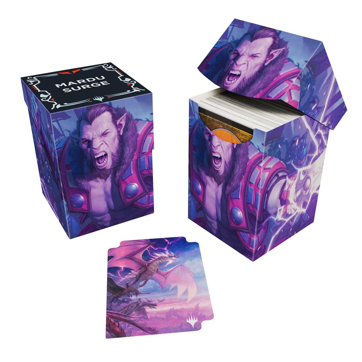 mtg drizzt commander deck Tarkir Dragonstorm Mardu Commander 100+ Deck Box for Magic: The Gather –  Ultra PRO International