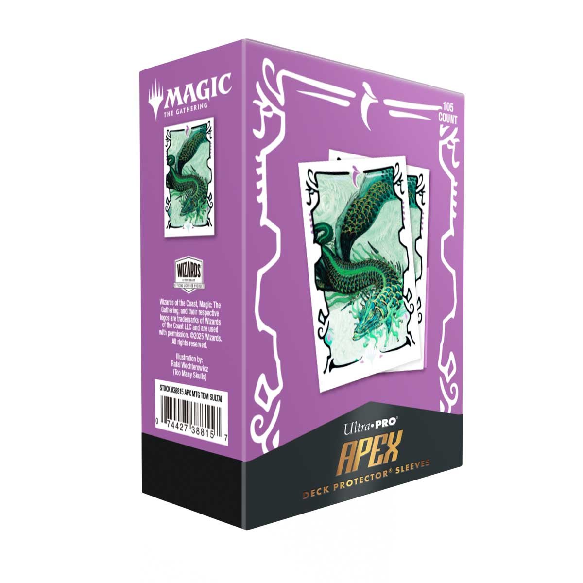 Ultra PRO Mana 8 Apex Deck Protector Sleeves – 105 Stück, Mit Sumpf-Design, Für Magic: The Gathering & Sammelkarten