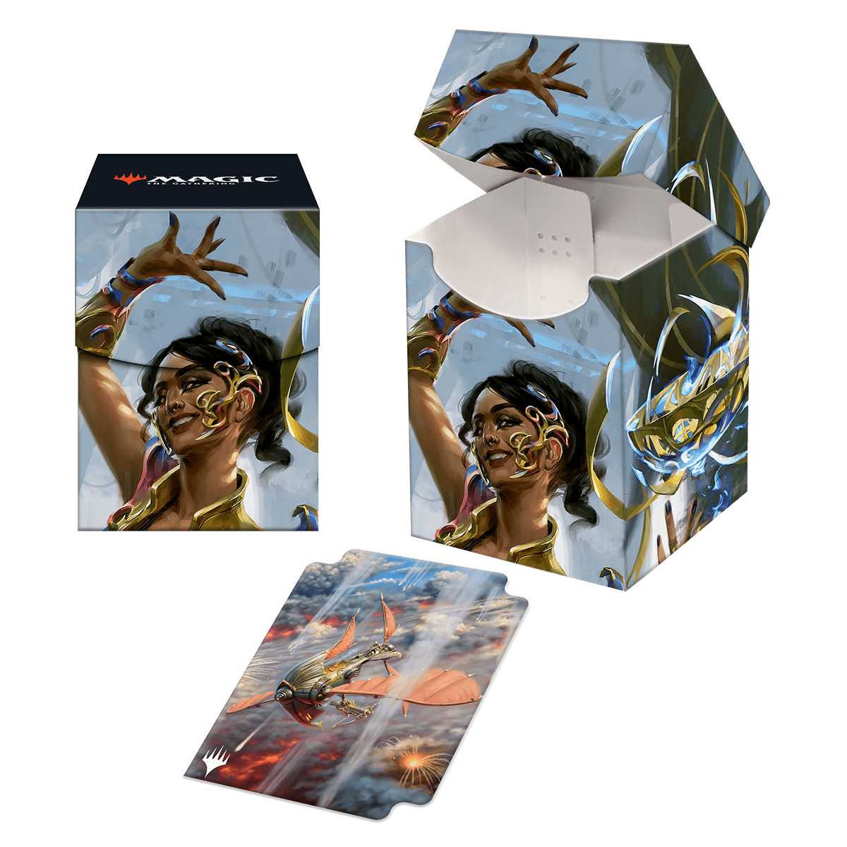 The Brothers' War Saheeli, Filigree Master 100+ Deck Box for Magic: The Gathering