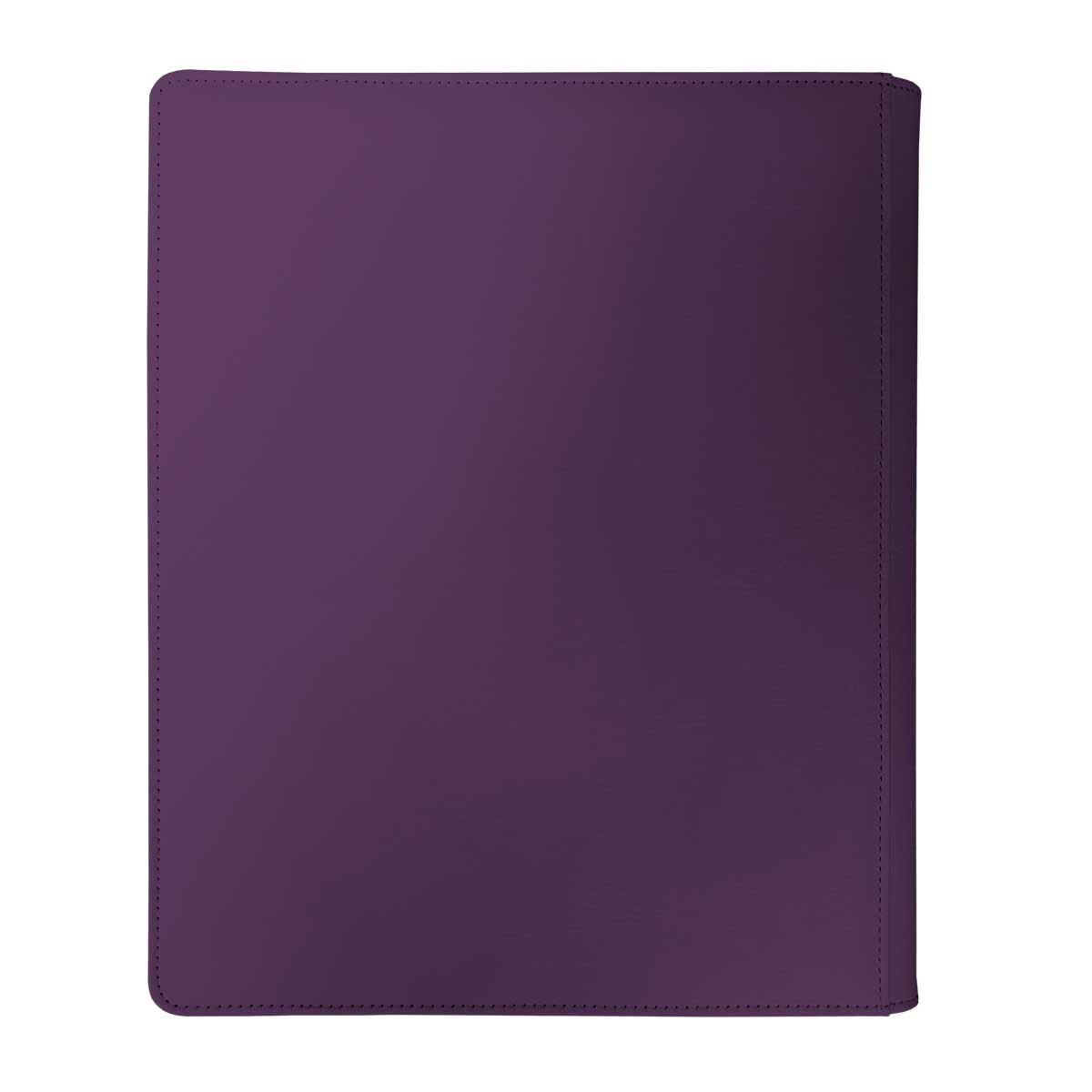 Vivid 9 - Pocket Zippered PRO - Binder - Midnight Plum - E - 16484 - Ultra PRO International - Ultra PRO International