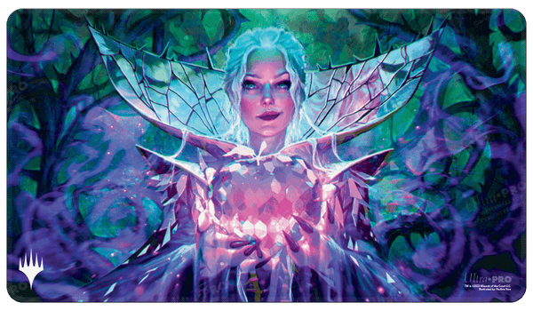 MTG エルドレインの森 ホロフォイルプレイマット クリスタルアップル wilds-of-eldraine-crystal-