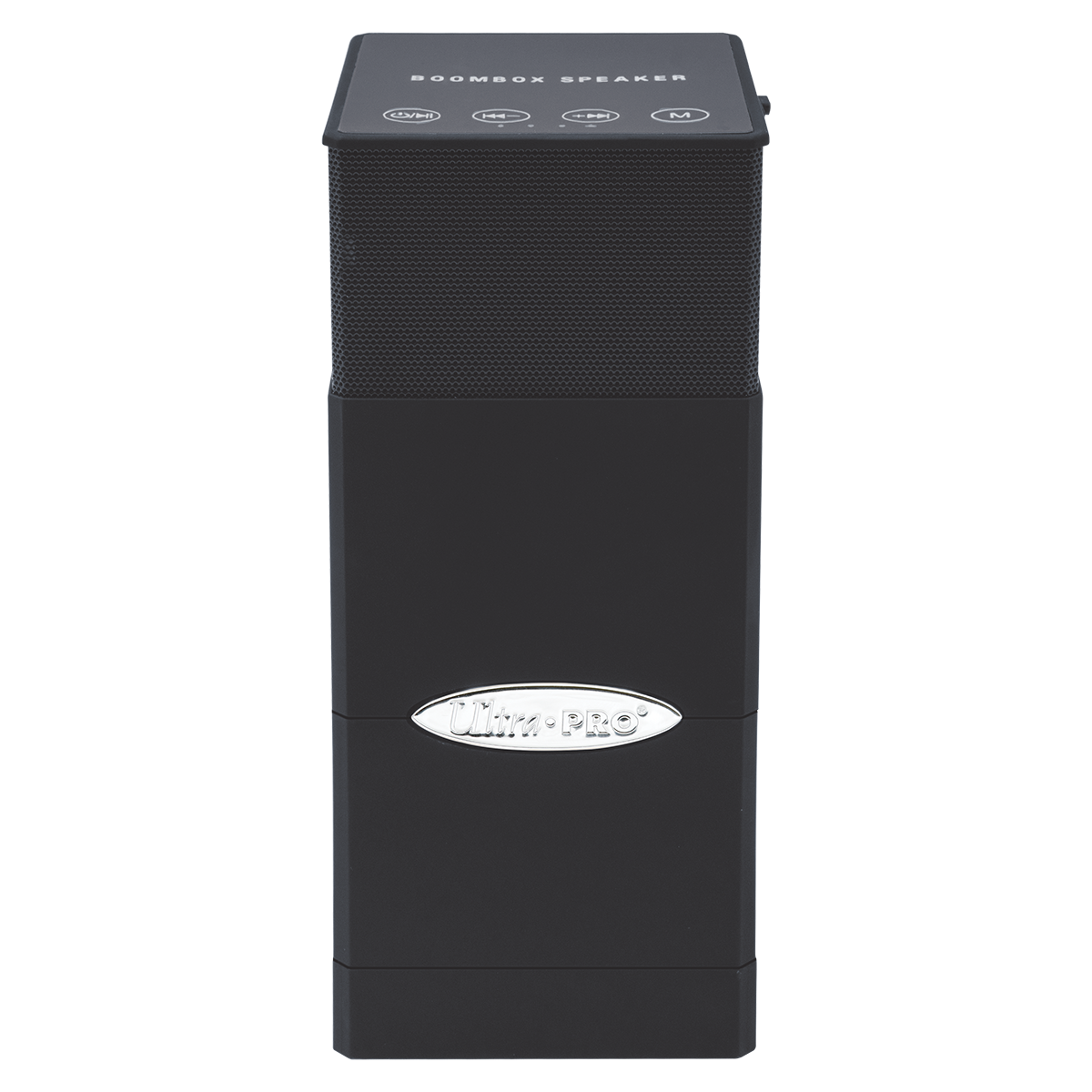 Black Satin Tower Deck Box with Bluetooth Speaker | Ultra PRO International