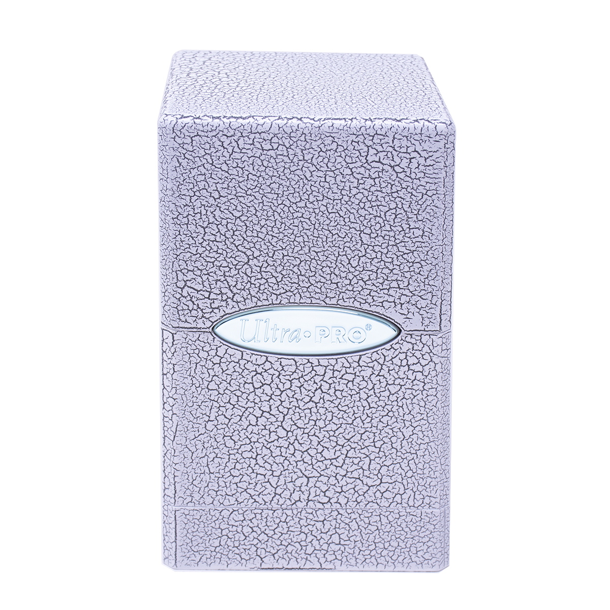 Ivory Crackle Satin Tower Deck Box | Ultra PRO International