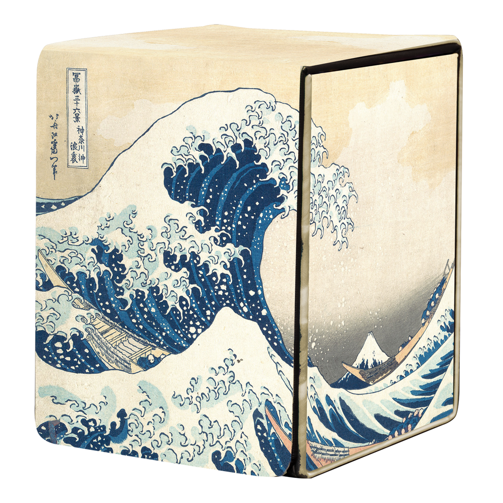 Fine Art The Great Wave Off Kanagawa Alcove Flip Deck Box by Hokusai | Ultra PRO International