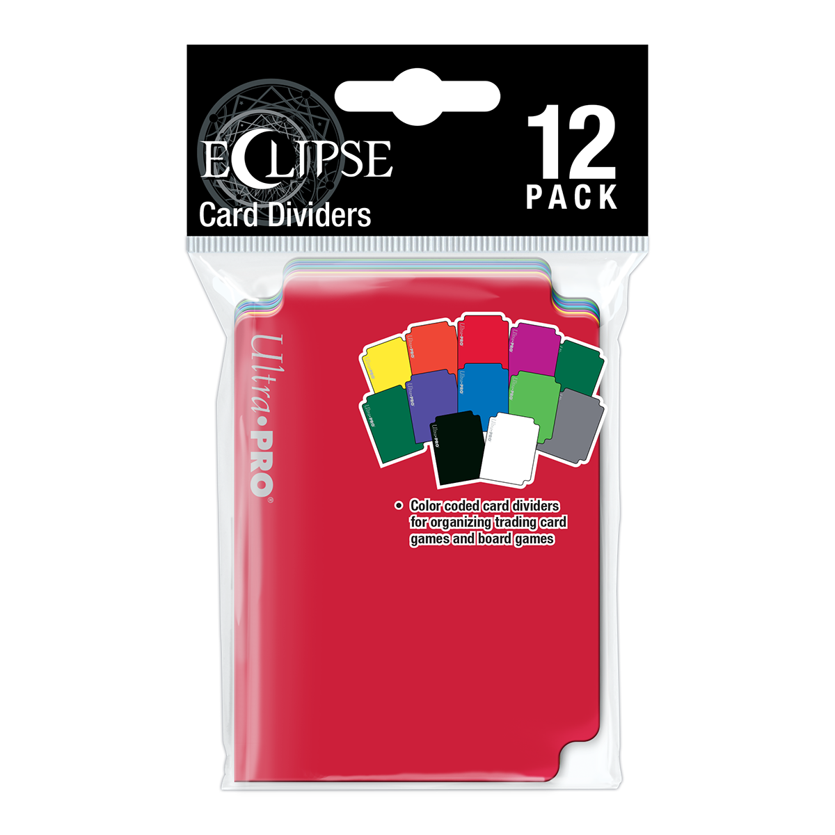 Eclipse Multi-Colored Card Deck Dividers Pack (12ct) | Ultra PRO International