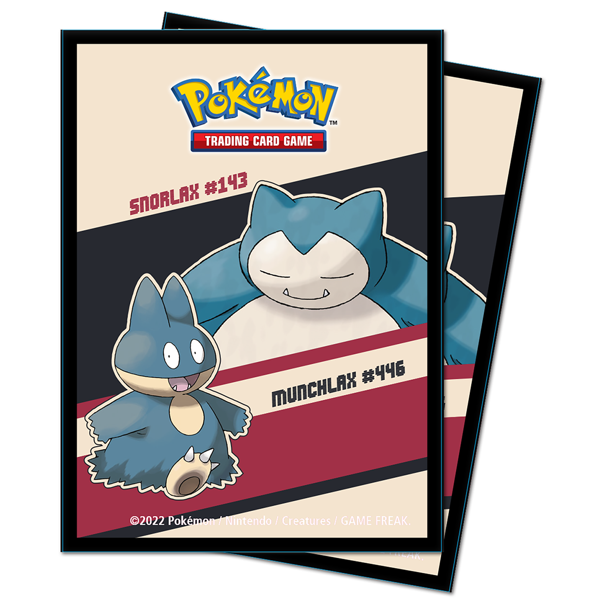 Snorlax and Munchlax Standard Deck Protector Sleeves (65ct) for Pokémon | Ultra PRO International
