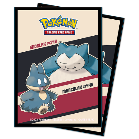 Snorlax and Munchlax Standard Deck Protector Sleeves (65ct) for Pokémon | Ultra PRO International