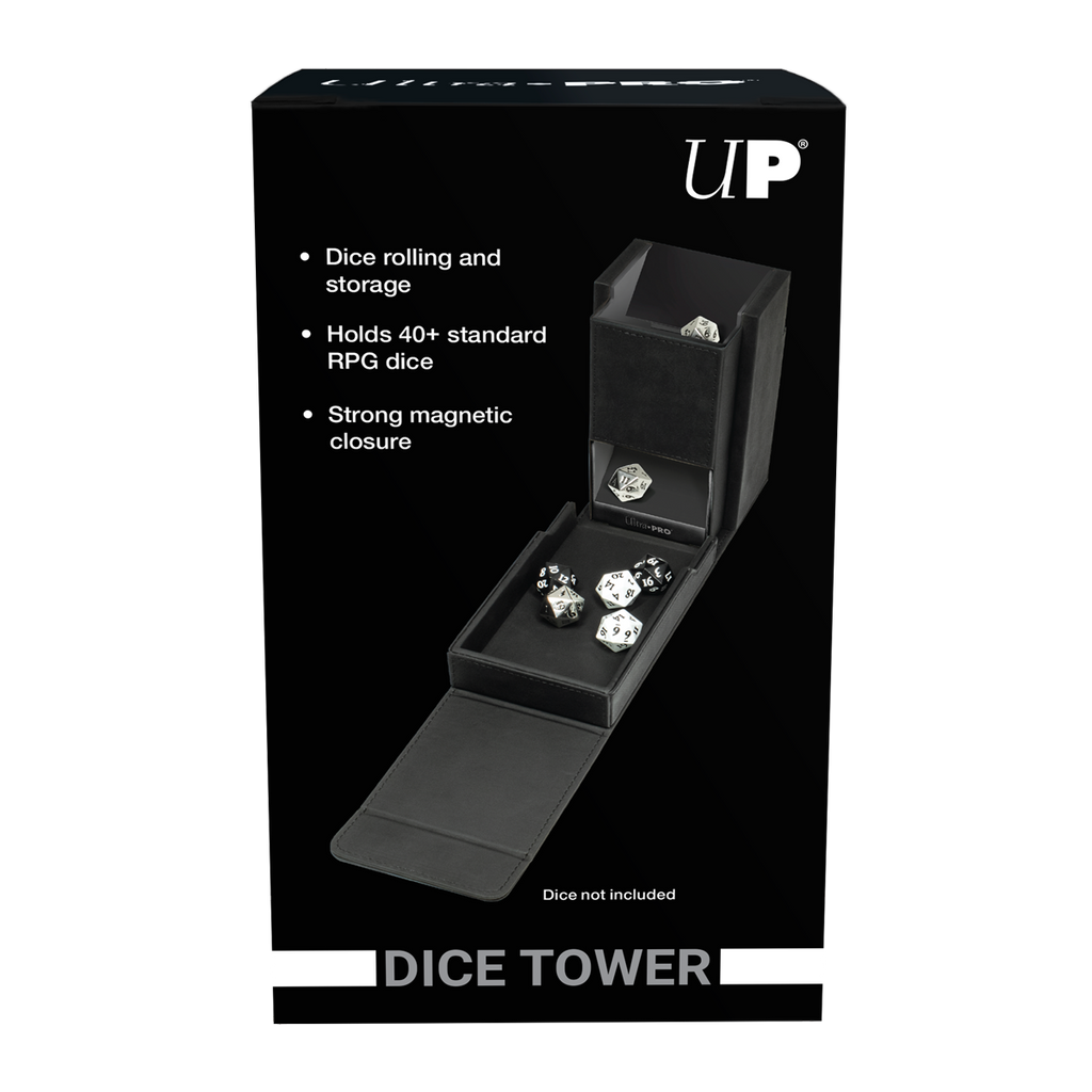 Jet Black Alcove Dice Tower | Ultra PRO International