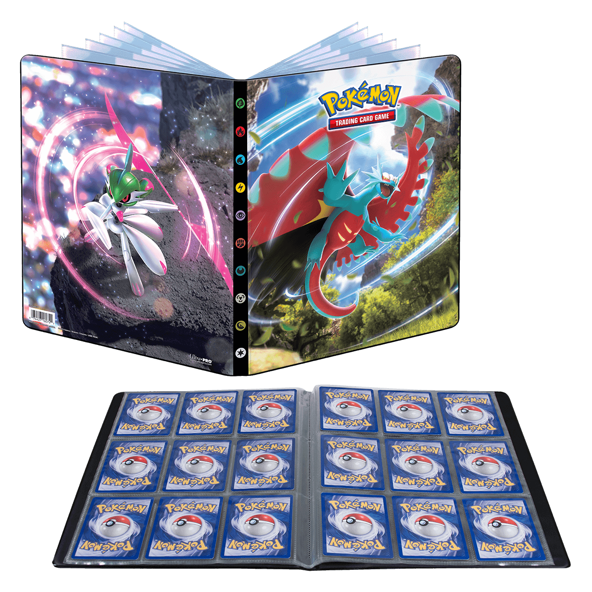 Scarlet and Violet Roaring Moon and Iron Valiant 9-Pocket Portfolio for Pokémon | Ultra PRO International