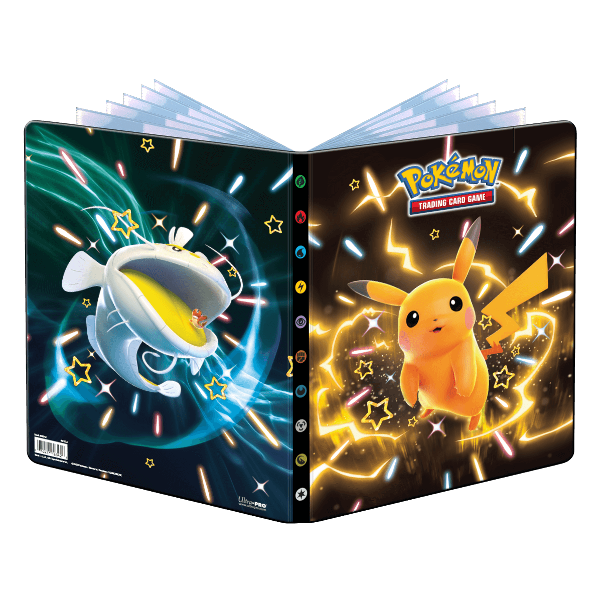Portefeuille 9 poches pour Pokémon - Pikachu, Dondozo et Tatsugiri brillants, écarlates et violets