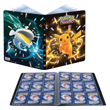 Cartera de 9 bolsillos Escarlata y Violeta Shiny Pikachu, Dondozo y Tatsugiri para Pokémon