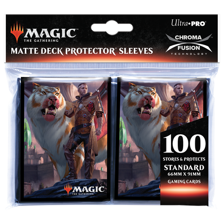 Ikoria: Lair of Behemoths Lukka, Coppercoat Outcast Standard Deck Protector Sleeves (100ct) for Magic: The Gathering | Ultra PRO International