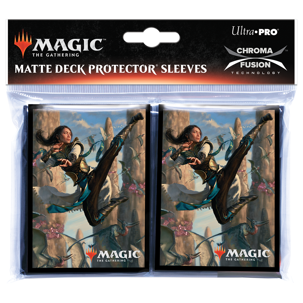 Ikoria: Lair of Behemoths Narset of the Ancient Way Standard Deck Protector Sleeves (100ct) for Magic: The Gathering | Ultra PRO International
