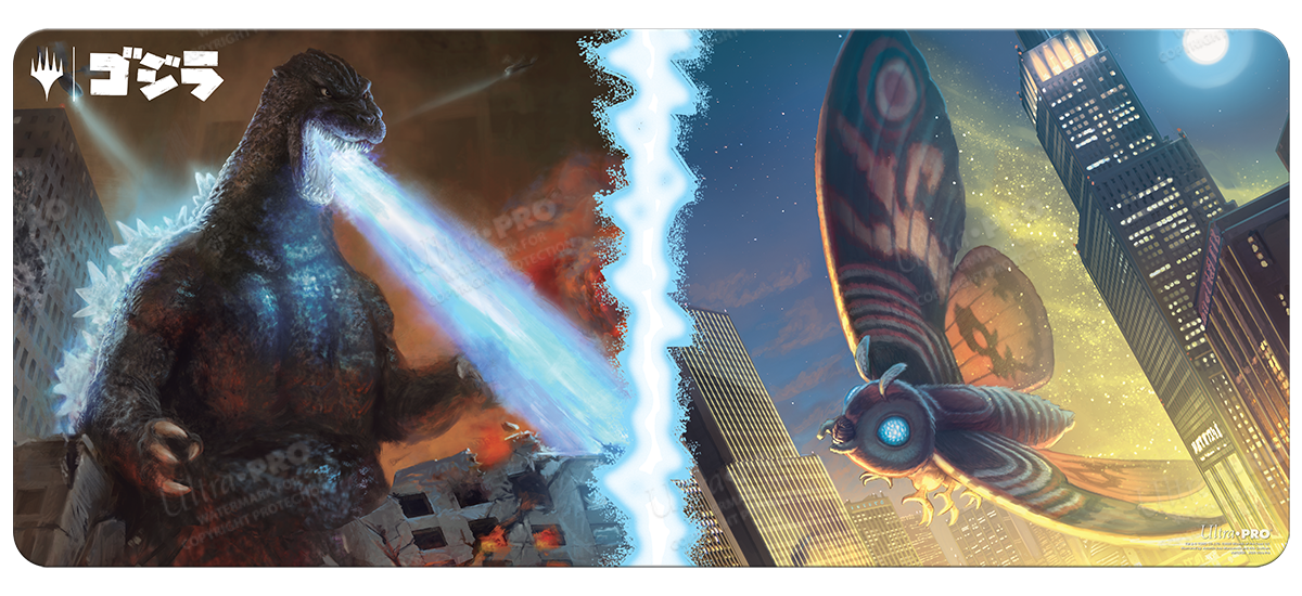 Ikoria: Lair of Behemoths Godzilla & Mothra 6ft Table Playmat for Magic: The Gathering | Ultra PRO International