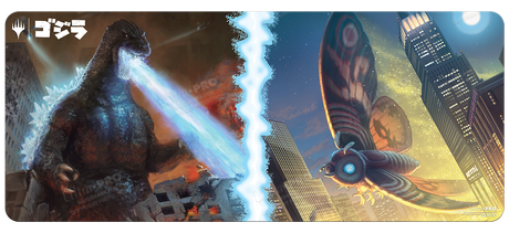 Ikoria: Lair of Behemoths Godzilla & Mothra 6ft Table Playmat for Magic: The Gathering | Ultra PRO International