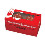 Heavy Metal Red and White D20 Dice Set (2ct) for Dungeons & Dragons | Ultra PRO International