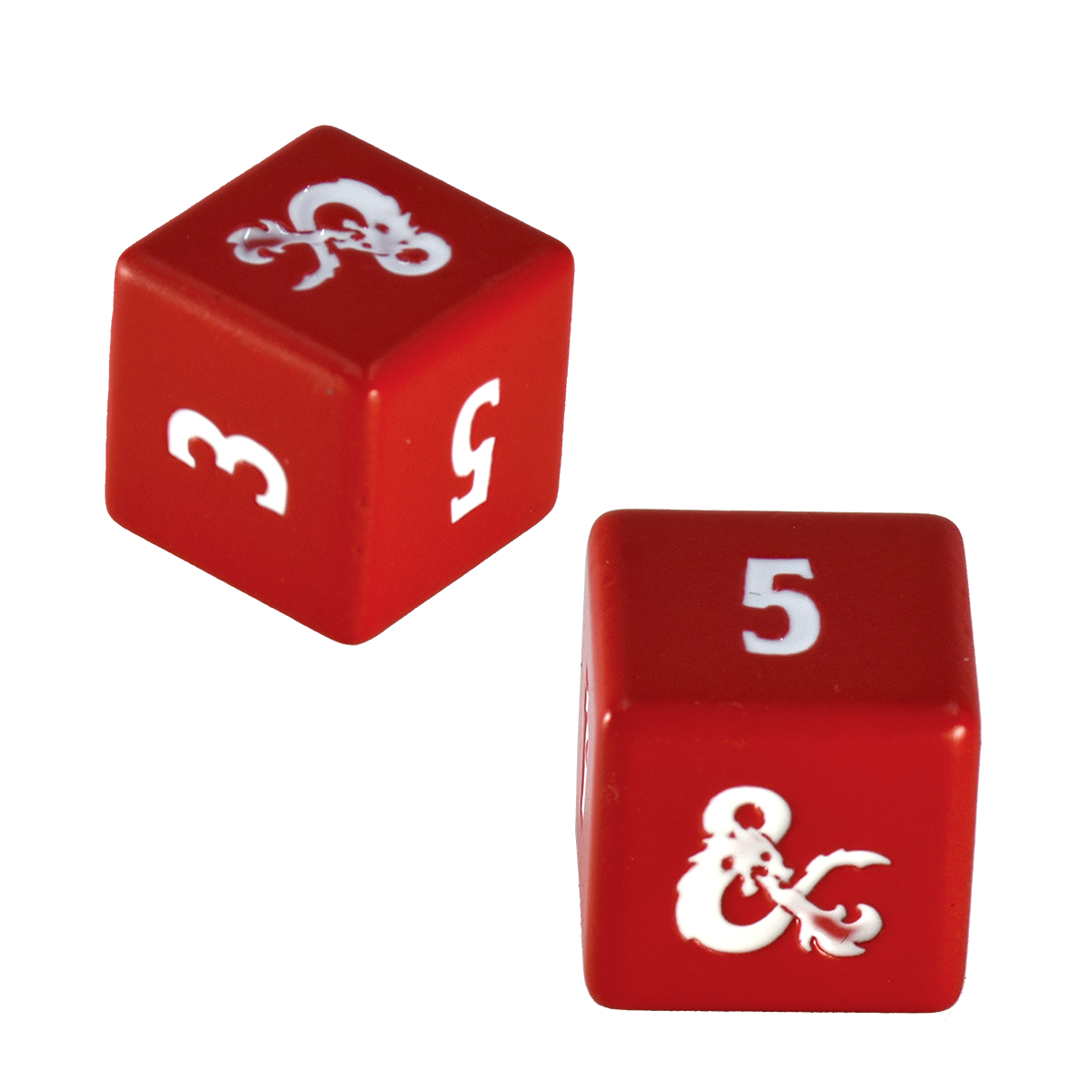 Heavy Metal Red and White D6 Dice Set (4ct) for Dungeons & Dragons | Ultra PRO International