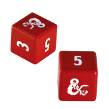 Heavy Metal Red and White D6 Dice Set (4ct) for Dungeons & Dragons | Ultra PRO International